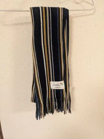 스트라이프 디자인 머플러 네이비 아놀드 파머