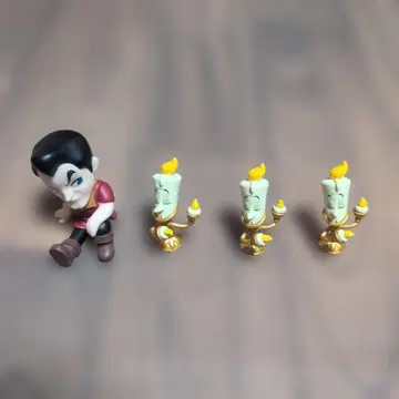 디즈니 어깨 쿵 가스통 x 1 루미에르 x 3 세트