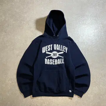 RUSSEL 러셀 애슬레틱 앞V 후드티 칼리지 계열 맨투맨 속기모