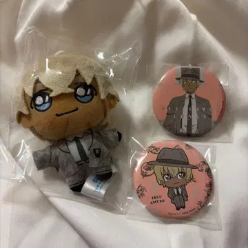 아무로 토오루 봉제 인형 마스코트 캔뱃지 세가 럭키 쿠지