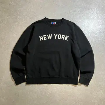 RUSSEL 맨투맨 플로키 블랙 속기모 러셀 유로