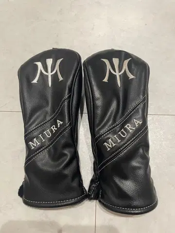 MIURA 블랙 골프헤드커버 페어웨이 우드용 x 2