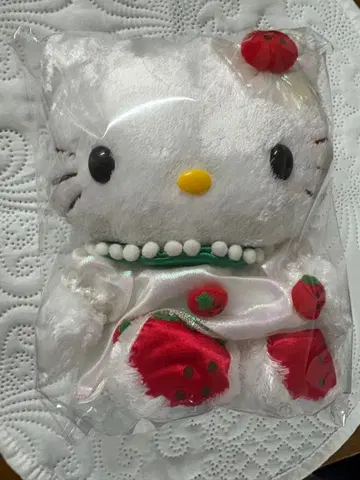 헬로키티 쿠타쿠타 인형 봉제 인형 스트로베리 딸기 드레스 2008