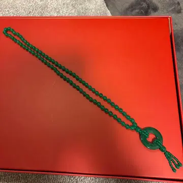 빈티지 그린 마노 목걸이