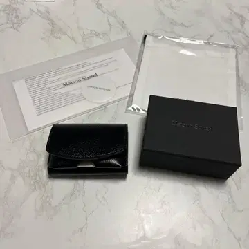 Maison Sbond 블랙 3단 폴더형 지갑