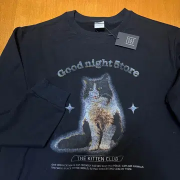 Good night 5tore 굿나잇 스토어 고양이 그래픽 맨투맨