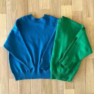 [ 약간 사용감 있음 ] 봉쥬르 사간 맨투맨 니트 풀오버