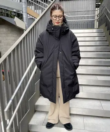 스픽 앤 스팬 발수 후디드 다운 코트