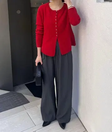 SHENERY 라쿤 페플럼 가디건