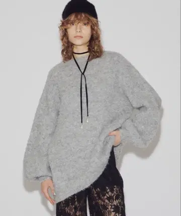 라벨에튀드 샤기 니트