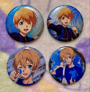 SAO (소드 아트 온라인) 유우지오 캔뱃지 4개 세트