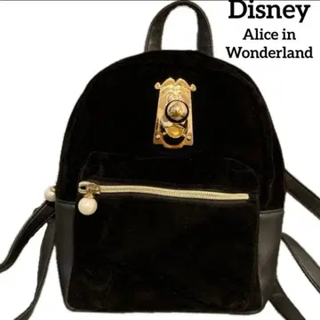 새상품급 디즈니 원더랜드 앨리스 도어 노브 백팩 벨로아 Disney