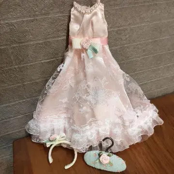 리카짱 핑크 레이스 드레스