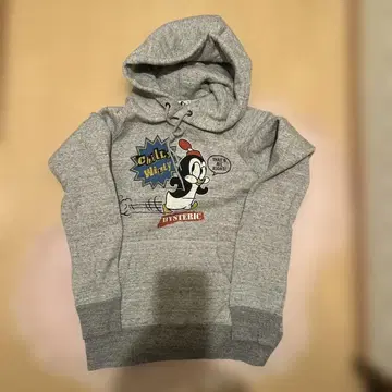 새상품급 HYSTERIC 칠리윌리 후드티 그레이