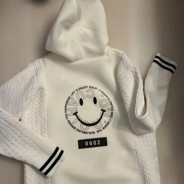 CUARTO UNITED 스마일 골프 후드티 L 사이즈
