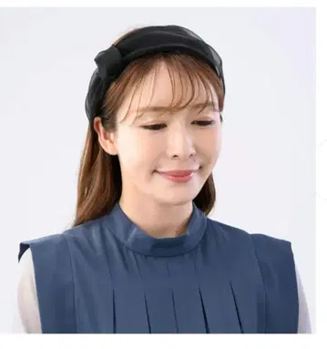 콤플렉스 비즈 크리스탈 메쉬 헤어밴드 블랙