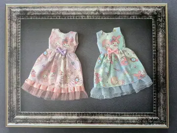 15 새상품 작가님 핸드메이드 원피스 쌍둥이 리카짱 브라이스 1/6