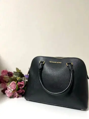 MICHAEL KORS 블랙 가죽 핸드백