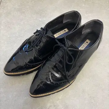 DIANA 다이애나 옥스퍼드 슈즈 블랙 25cm 매니시 가죽 신발풍