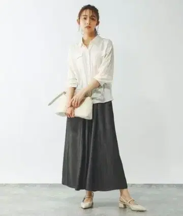 GLOBAL WORK 화려한 에어리 릴랙스 데님 플레어 와이드 팬츠