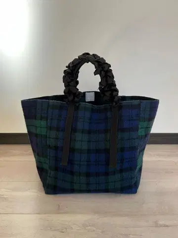 라들로 그레이프 핸들백 체크 빅 사이즈 LUDLOW