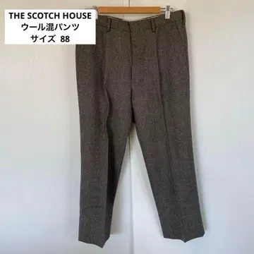 THE SCOTCH HOUSE 울 혼방 팬츠 88 그레이 크롭