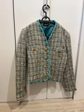 빈티지 트위드 자켓 y2k 그런지 트위드 자켓