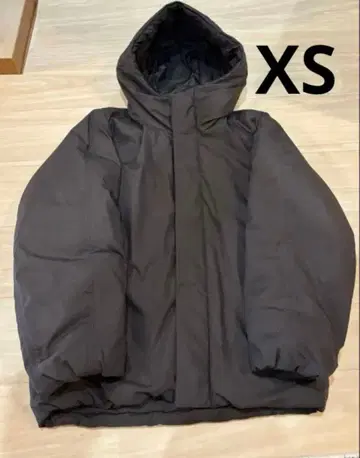 UNIQLO U 유니클로 유 퍼프 테크 볼륨 후드티 다크 그레이