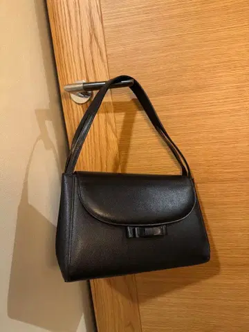 리본 포함 소가죽 백 포멀 블랙 초등학교 수험 세레모니