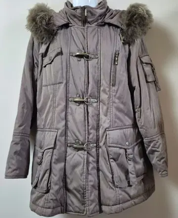 엔스위트 빅 사이즈 다운 자켓 퍼 후드 포함