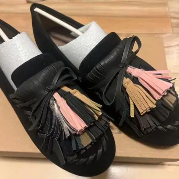 안티카 프린지 태슬 모카신 스웨이드 느낌 미사용품