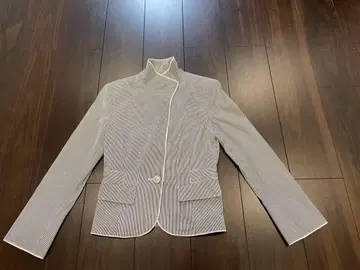 스트라이프 테일러드 자켓