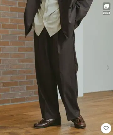 슬랙스 TW/딥 원턱/와이드 슬랙스