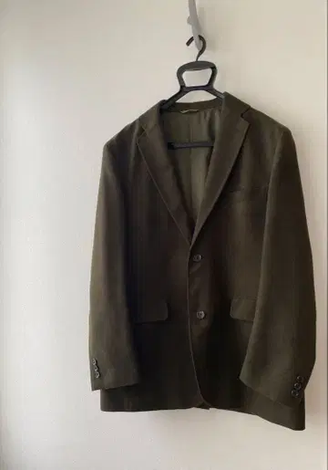 올리브 그린 자켓 수트 캐주얼 코듀로이 가을/겨울