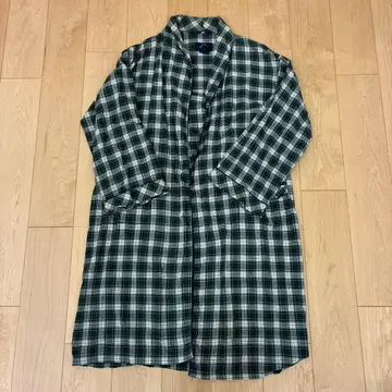 구제 의류 STAFFORD 가운 체크 롱 코튼 sleep wear