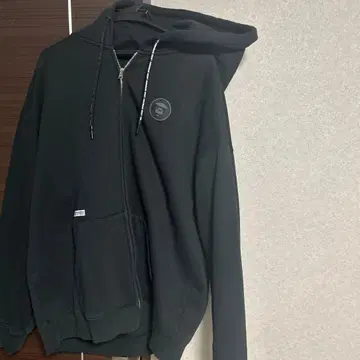 AAPE NOW 블랙 후드티 XXL