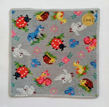 FEILER 페이러 손수건 하토쿄도 콜라보 하이디 피죤 그레이 새상품