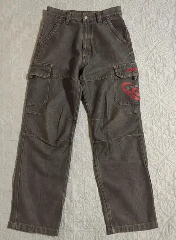 00s Y2K 피코 Piko 블랙 데님 배기 카고 빈티지