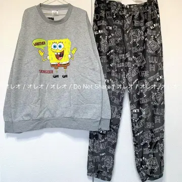 새상품 스펀지밥 긴팔 파자마 룸웨어 홈웨어 빅 사이즈 3L