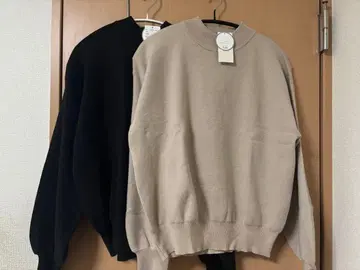 테치치 니트 블랙 베이지 2장 세트