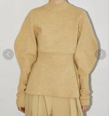 TODAYFUL 투데이풀 퍼프슬리브 페플럼 니트