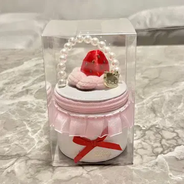 [ 익명 배송 ] 헬로키티 액세서리 케이스 딸기 휘핑 케이크 키티