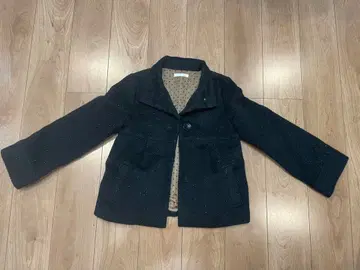 [색상별 판매 중] 3 여성용 버튼 자켓 코트 블랙 라메 믹스