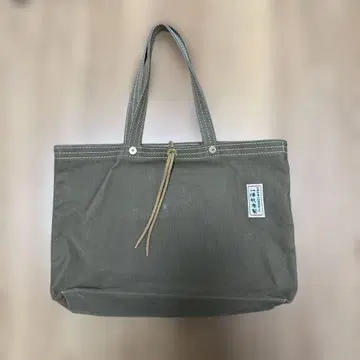 이치자와 캔버스제 올리브 토트백