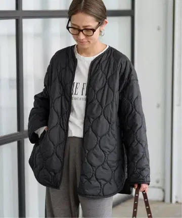 프레임워크 2way 퀼팅 블루종