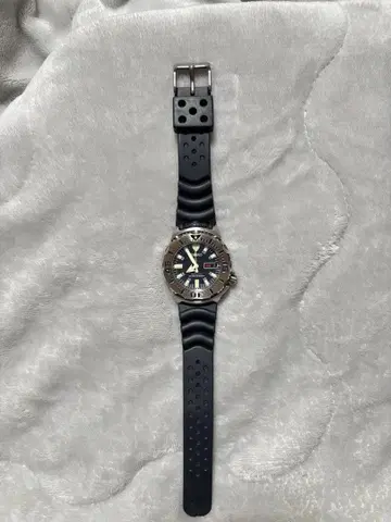 SEIKO 자동 와인딩 다이버즈 200m 시계 블랙 몬스터