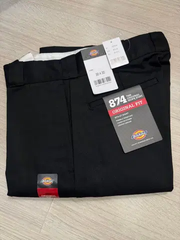 30 x 30 블랙 디키즈 874 워크 팬츠