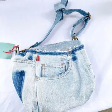 데님 리메이크 청바지 숄더 미니백 사코슈 파우치 숄더