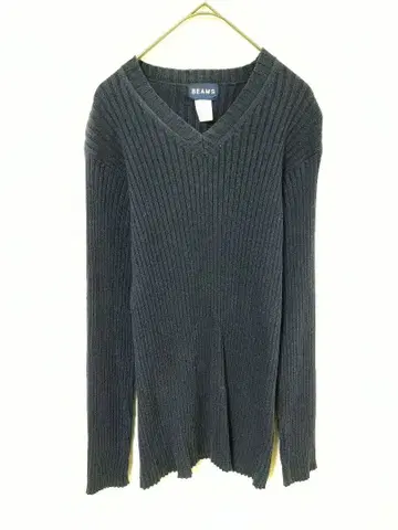 빔즈 긴팔 니트 여성용 M 네이비 색상 면 100% 니트 소재