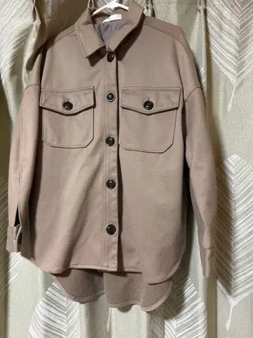 SENSE OF PLACE 베이지 셔츠 자켓